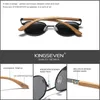 Sunglasses KINGSEVEN Sunglasses For Men UV400 Polarized Womens Eyeglass Frame Natural Wood Fashion Sun Glasses Protection Eyewear YQ240120