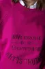 Мужские толстовки с капюшоном Женские толстовки Классические с вышивкой букв с круглым вырезом Хлопковые светло-фиолетовые женские толстовки T240122