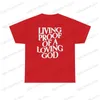 Heren T-shirts Heren Dames Zomer Levend bewijs van een liefdevolle God Print Y2k T-shirt Unisex Christelijk kruis Jezus Korte mouwen Tees Losse katoenen top T240122