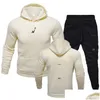 Survêtements pour hommes Top Designer Hommes Sport Running Basketball Set Sweat à capuche et pantalons Pantalons de haute qualité en gros femmes Drop Delivery App Ot2Ww