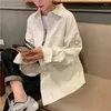 Blouses pour femmes estceque rose chemise veste coréenne mode coréenne lâche longues femmes harajuku tops plus chemises de taille