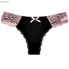 Sexy Set Women Sexy Lace G-Strings Cotton Thongs Bikini Panties Ladies Underpants Briefs Set Stripe Underwear Lingerie 5 Pcs/lotL240122