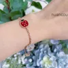 Van Clover Jewelry Cleef Bracelet Van Clover Bracelet Seven Star Ladybug Bracelet 925 Sterling Silver Plated 18k Gold Lucky Ladybug Five Flower Bracelet