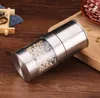 Manual Pepper Mill Salt Shakers One-handed Pepper Grinder Stainless Steel Spice Sauce Grinders Stick Kitchen Tools SN929