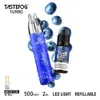 Original Tastefog Turbo Vape Pen Shisha Vaporisateur 2 ml Pod rechargeable avec une bouteille de 10 ml E-liquide 12 saveurs Livraison rapide