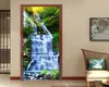 PVC Waterproof 3D Door Sticker DIY SelfAdhesive Wall Decals Home Decoration Waterfall Scenery 3D Po Wallpaper Door Stickers 215975429