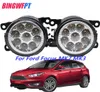 2PCS LED Front Fog Lights white yellow Car Styling Round Bumper For Ford Focus MK23 Fusion Fiesta Tourneo Transit 200120154410888