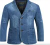 Fashionmens Tasarımcı Ceketler Kış Denim Blue Blazers Style Coats Ceket Tek Göğüslü 4xl Coat7173916