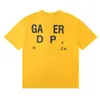 Designer PA Camiseta Marca de Luxo Roupas Camisas Spray Coração Carta Algodão Manga Curta Primavera Verão Maré Mens Mulheres Tees Os melhores materiais para estilos de moda