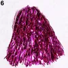 1 stks Plastic Handvat Metallic Streamer Pompoms Cheerleading Juichen Pom Bal Juichen Dans Decorateur Club Sport Supply 240118