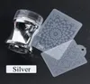 Шаблоны для дизайна ногтей, скребок для маникюра, набор шаблонов для переноса лака с крышкой, пластина для штамповки, 1 комплект, прозрачное силиконовое зеркало с головкой1187534
