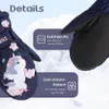 Winter Warme Baby Kinder Handschuhe Wasserdicht Winddicht Dicke Plüsch Handschuhe Cartoon Thermo Gepolsterte Fäustling für 2-10Y Kinder 240118