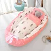 85 * 50 cm Lit nid de bébé avec oreiller et couette 3 pièces / ensemble Nouveau-né Portable Berceau Voyage Bébé Berceau Berceau Couffin HKD240122