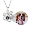 Necklaces Pet Projection Photo Necklace For Girls Personalized Dog Cat Necklaces Fashion Custom Female Memorial Valentine's Day Gifts