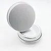 Bouteilles de stockage 5-10 pièces 5g - 100g boîtes rondes en métal aluminium vide argent avec couvercle à vis boîte de pot de crème de maquillage Nail Art