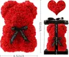 Rosen-Teddybär, Valentinstagsgeschenk, 25 cm, Blumenbär, künstliche Blume, Weihnachtsgeschenk für Frauen, Valentinstagsgeschenk
