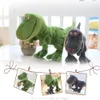 Dinosauro Peluche Cartone animato Peluche Verde 30 cm Dimensioni Regalo di compleanno per bambini Compagno di bambino Stile Kawaii Tyrannosaurus Rex 240118