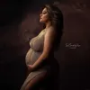 Abiti di maternità Abiti di fotografia di maternità abiti sexy Avvolgimento lungo all'uncinetto a maglia per fotografia fotografica per donne 24412