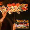 Ano chinês lanternas de papel diy handheld led dragão lanterna 2024 festival primavera lunar decoração para casa presentes 240119