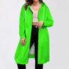 Bluza bluzy z kapturem damskiego Neon Green Pullovers z kapturem z kapturem z kapturem