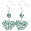 Boucles d'oreilles pendantes haut de gamme en argent Sterling S925, produit naturel, Jade bleu eau papillon, boucles d'oreilles Style ancien pour femmes