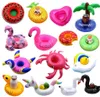 Floating Inflatable Toys Drink Cup Holder Beverage Party Donut unicorn Flamingo Watermelon Lemon Coconut Tree Pineapple Shaped Poo9698884