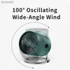 Electric Fans REMAX USB Rechargeable Fan Quiet 3-Speed Wind Brushless Desktop Fan Adjustable 100 Rotation Desk Fan for Desk BedroomL240122