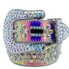 2022 Designer Belt BB Simon Men's Belt Ladies Sparkling Diamond Black White Blue Red Multicolor K5aw#254h