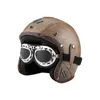 Caschi moto Casco Motocross Racing Casco Open Face Retro Motociclista Mezza Casque Capacete Moto Uomo Donna