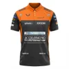 fw23 Camisetas masculinas 2024 McLaren F1 3D Print Formula Racing Camisa polo masculina de grandes dimensões Roupa esportiva top de verão.Roupas de alta qualidade