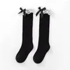 Kadın Çorap Lolita Dantel JK Çoraplar Yay Düğüm Buzağı Diz Yüksek Çorap Kızlar Öğrenci Uzun