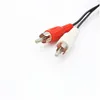 موصلات كابلات الصوت O S 2RCA Male to aux video av cord for dvd player recorder hifi vcr tv stereo 1M Drop Dropress Electronics dhlqo