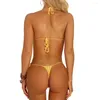 Damen-Bademode, Damen-Bademode, handgefertigt, gehäkelt, Mini-Bikini, Mikro-Strand-Tanga-Badeanzug, sexy Dessous-Set