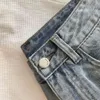 Sommer Frauen Designer-Röcke Modebrief Stickerei Grafikpackrock hohe Taille Anti-Rutsch-Denim Kurzfilm