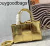 Arco Tote Bags Bottegvenetas Bolsos Diseñador para mujer Bottegvveneta Totes Bolso de cuero tejido genuino Un hombro