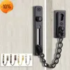 New Other Home Appliances Door Chain Lock Stainless Steel Security Chain Door Bolt Spring Security Anti Theft Slide Catch Lock Hardware Accessories