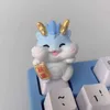 Клавиатуры Клавиатуры MiFuny Cute Dragon KeycaPS DIY Крышка клавиатуры OEM-профиль Cartoon Artisan Anime Key Caps для подарков на механическую клавиатуру YQ240123