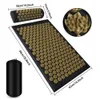 Pranamat Eco Lotus Spike Mat Cuscino per massaggio con agopuntura Applicatore di Kuznetsov per collo piede schiena Yoga Tappetino per massaggio con digitopressione 240119