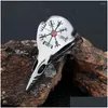 Pierścienie klastrowe vintage kompas crow scl mężczyzn kobiety stal nierdzewna Odin raven pierścień pogańskie nordyckie akcesoria biżuterii dostawa dhtun dhtun