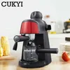 Producenci kawy Cukyi 240 ml półautomatyczny typ pary espresso maszyna do kawy Ochrona Ochrona Zatrzymanie Pauza Funkcja kawy Pianki Milk Polan YQ240122