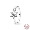 Cluster Ringen 925 Sterling Zilver Hart Glans Zirkoon Ring Zonlicht Maan Mode Originele Sieraden Verjaardag Liefhebbers Cadeau