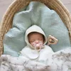 Couvertures bébé Swaddle Born literie coton gaufre gland réception couverture d'emballement articles infantile sieste lit poussette couverture