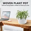 Plates 11 Inch Cotton Rope Plant Basket For 9 Inch-10 Planter Multifunctional Choice Home Decor And Storage