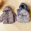 Novo Parkas bolso quente com capuz branco pato jaqueta para crianças e meninas menina jaqueta de inverno 2024 meninos jaqueta de inverno infantil jaqueta de inverno 240123