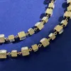 Projektant luksusowy mosiężny naszyjnik sieć swetra słynna francuska marka klasyczna podwójna litera trójwymiarowa sześcienna cyrkonia kobiet urok biżuterii dar mody