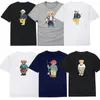 Mens T Shirt Tasarımcı T-Shirt Moda Ayı Desen Baskı Yaz En Kalite Tee Renkli Kadın Tshirt Nefes Alabilir Gömlek Kısa Kollu Giysiler S-2XL