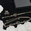 Liebe Ohrringe Armband Kette Halskette Designer Liebhaber Halskette Charm Armband Brief Ohrringe Für Frau Geschenk Schmuck Sets