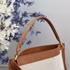 6A Luxurys hobo väska kvinnor herr läder handväska handväska tote vit väska man koppling hobo designer väska canvas mönster axel crossbody satchel mode väskor