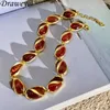 Choker Draweye Bruine Kristallen Kettingen Voor Vrouwen Middeleeuwse Stijl Ins Mode Collares Para Mujer Vintage Prachtige Feestsieraden