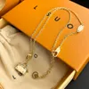 Pendant Necklaces designer Designer Jewelery Romantic Love Style Gift Wedding Party Jewelry Long Chain Autumn Gold Plated Boutique Necklace with Box 3UQ3